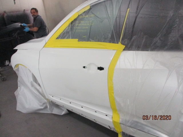 Acura RDX Mid-Repair Side Left Painting View