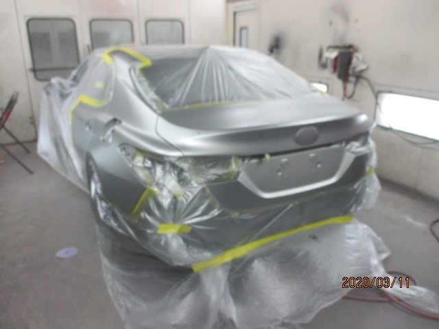 Toyota Camry Repaint Back Left View