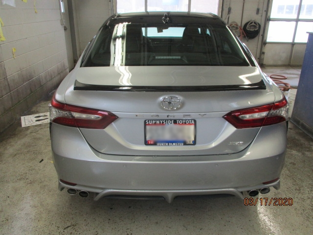 Toyota Camry After Repair Back View