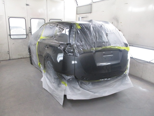 Toyota RAV4 After Second Coat of Paint Back View
