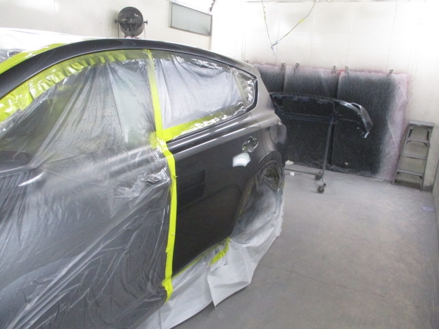 Toyota RAV4 After Second Coat of Paint Side View