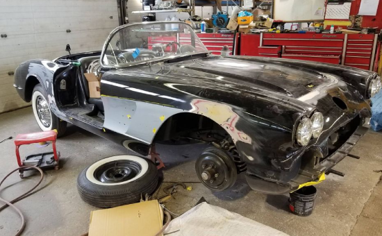 Chevrolet Corvette Before Restoration Side View